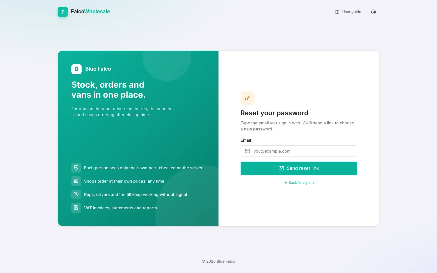 Forgot password
